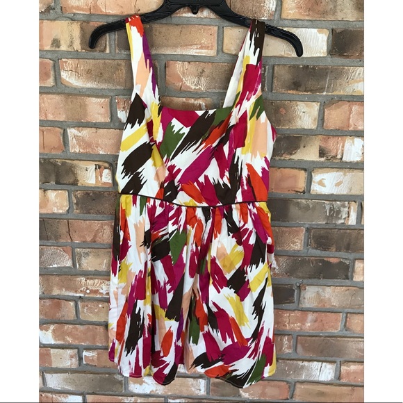 Forever 21 Sleeveless Multicolored Mini Dress Size Medium - Picture 2 of 8